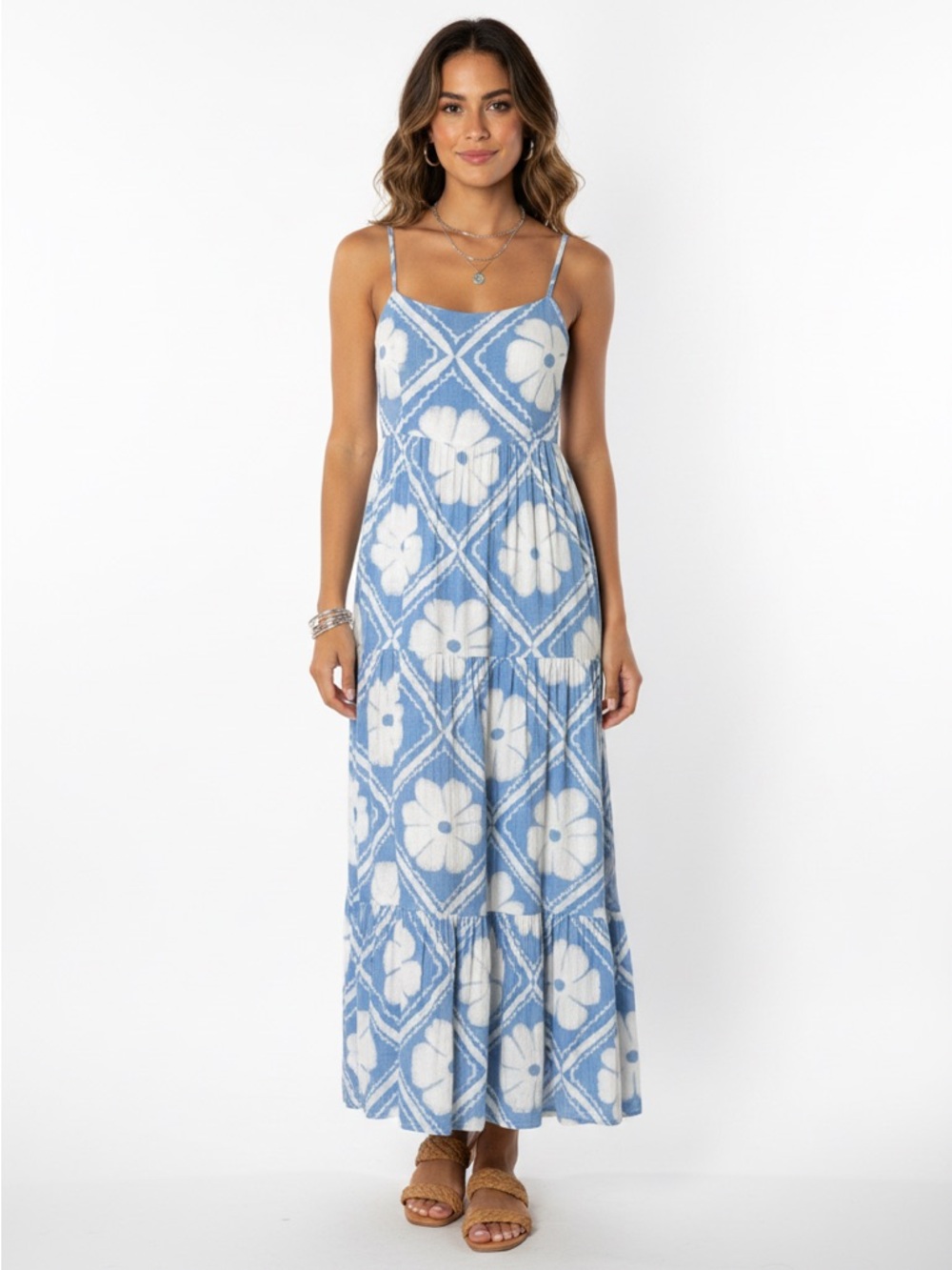 Paper Heart Shibori Floral Sun Dress